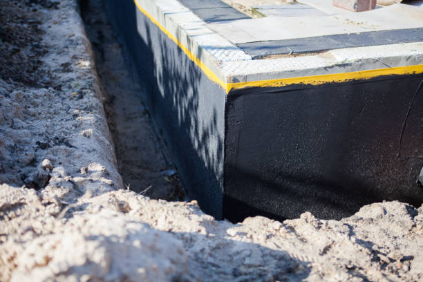 Residential Exterior Waterproofing installation at a Rives Junction, MI home by SJ Waterproofing Pros
